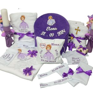 Trusou Botez 13 Piese Sofia + Lumanare